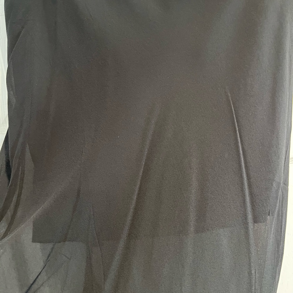 J. Crew Black Maxi Slip Skirt SZ L NWT - Picture 4 of 4